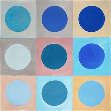 Original Abstract Patterns Paintings by Kind of Cyan