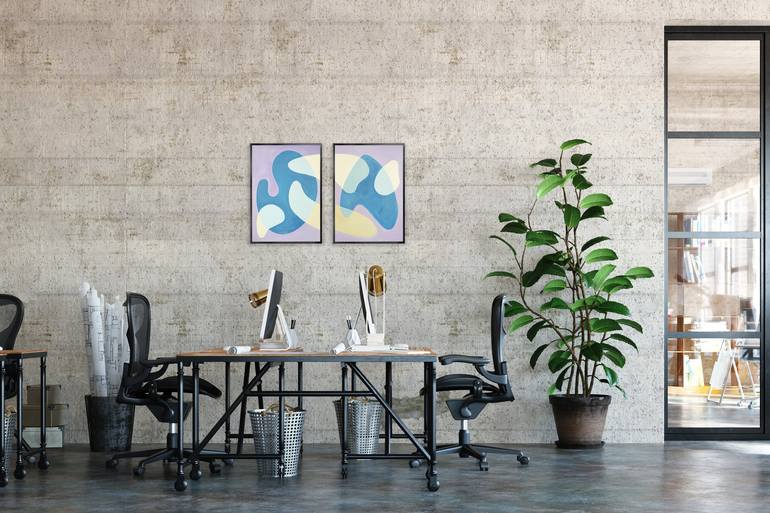 Original Modern Abstract Painting by Kind of Cyan