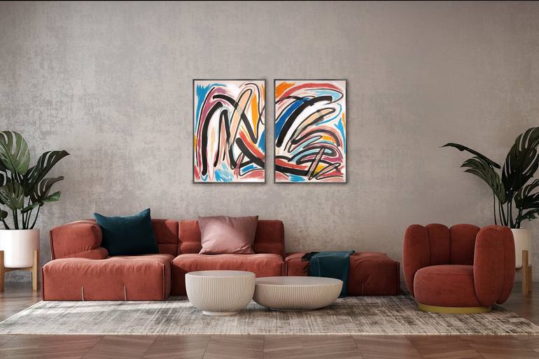 Original Abstract Painting by Kind of Cyan