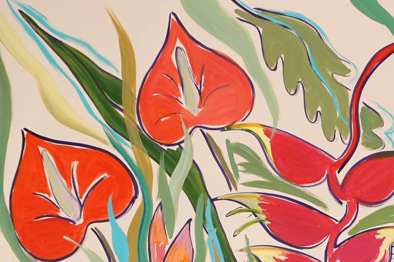 Original Art Deco Botanic Painting by Kind Of Cyan