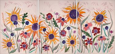 Original Floral Paintings by Kind of Cyan