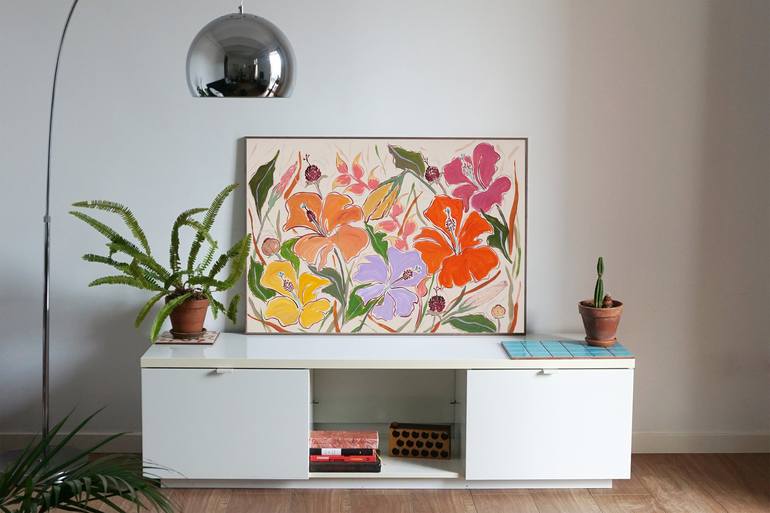 Original Floral Painting by Kind of Cyan