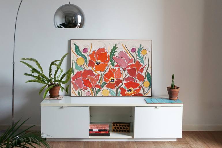 Original Illustration Floral Painting by Kind of Cyan