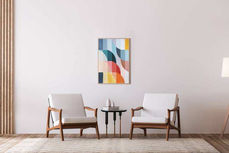 Original Geometric Painting by Kind of Cyan