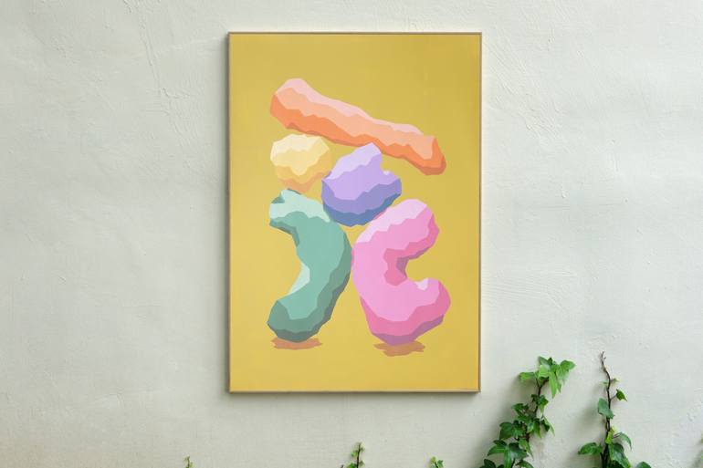 Original Street Art Geometric Painting by Kind Of Cyan