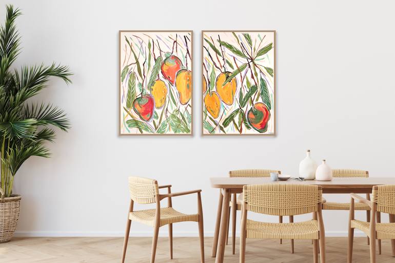 Original Fauvism Botanic Painting by Kind Of Cyan