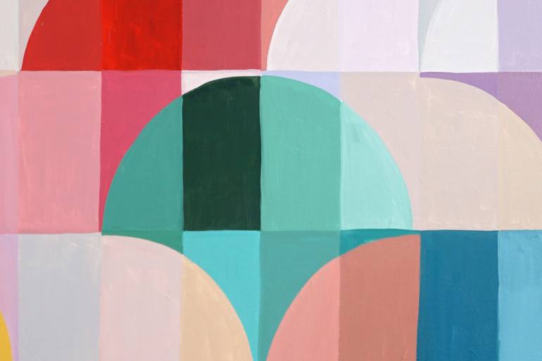 Original Algorithmic Geometric Painting by Kind Of Cyan