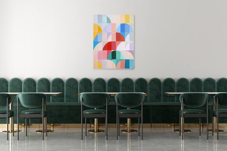 Original Algorithmic Geometric Painting by Kind Of Cyan