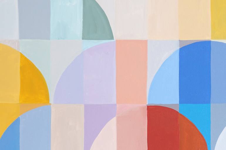 Original Algorithmic Geometric Painting by Kind Of Cyan