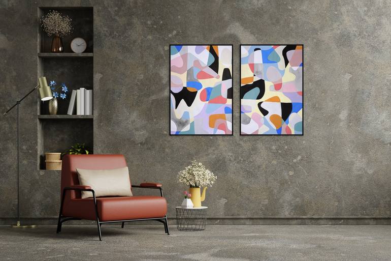 Original Contemporary Abstract Painting by Kind Of Cyan
