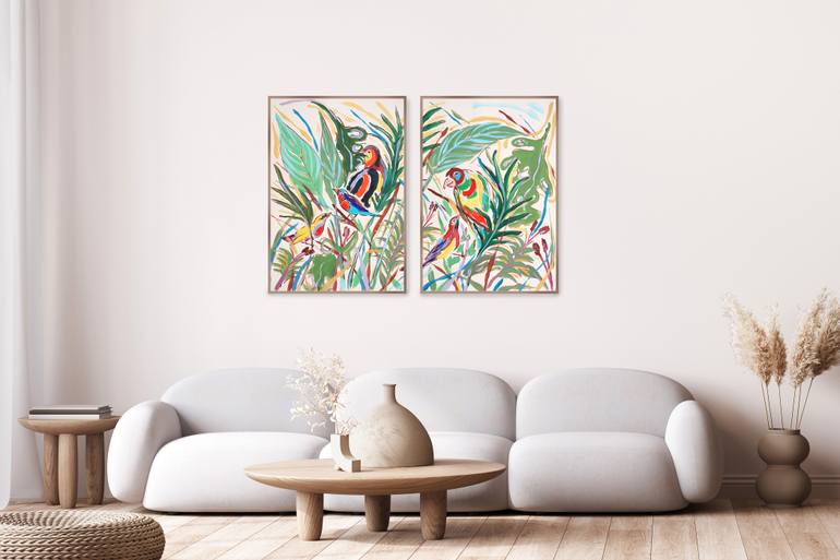 Original Expressionism Animal Painting by Kind Of Cyan