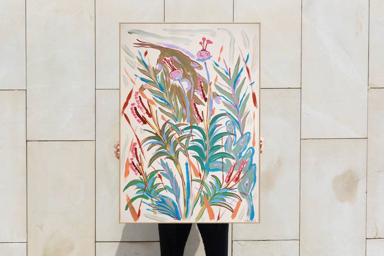 Original Expressionism Botanic Painting by Kind Of Cyan