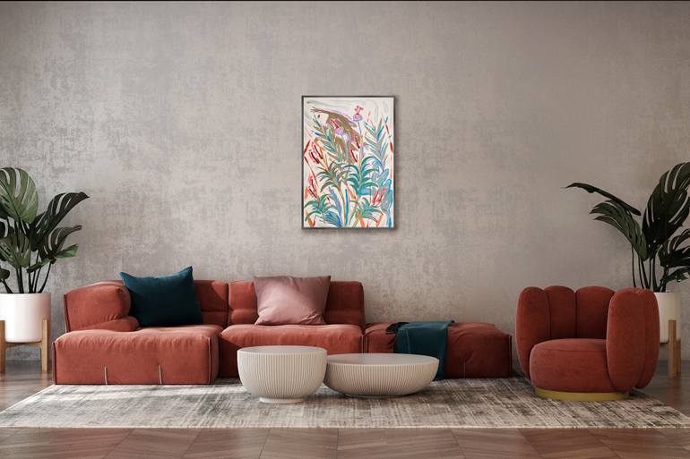Original Expressionism Botanic Painting by Kind Of Cyan