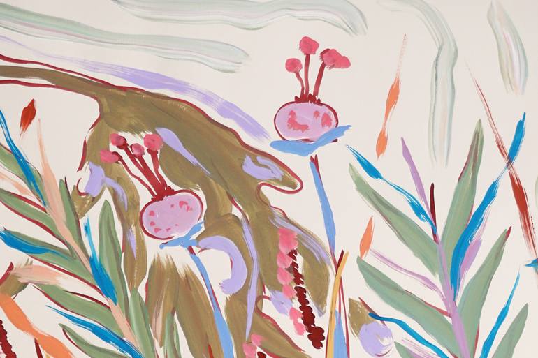 Original Expressionism Botanic Painting by Kind Of Cyan