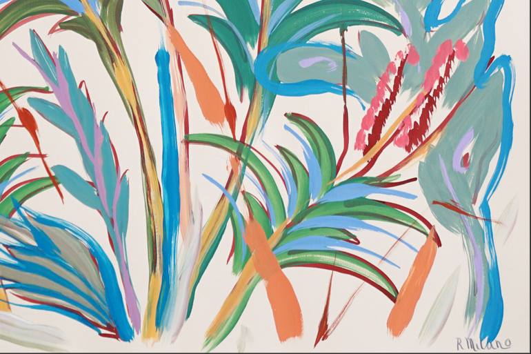 Original Expressionism Botanic Painting by Kind Of Cyan