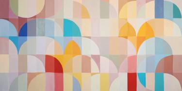 Original Art Deco Patterns Paintings by Kind Of Cyan