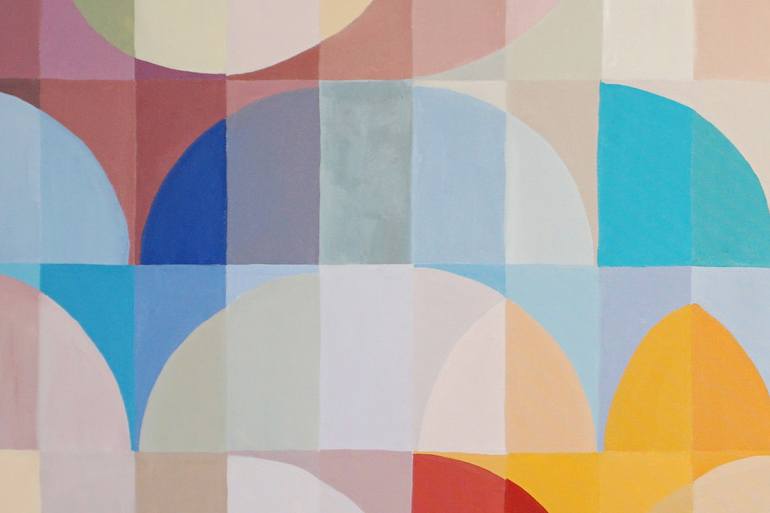Original Art Deco Patterns Painting by Kind Of Cyan