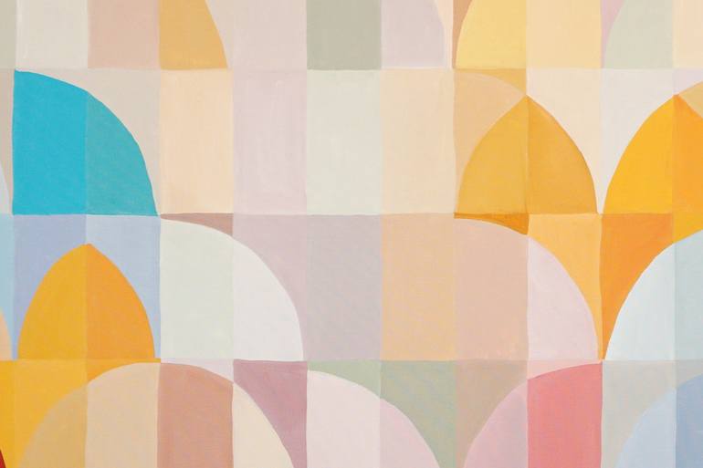 Original Art Deco Patterns Painting by Kind Of Cyan