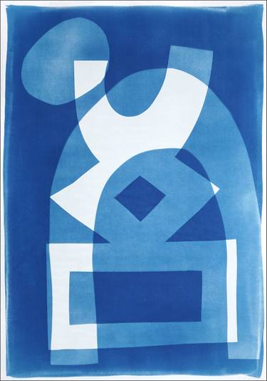 Original Abstract Architecture Printmaking by Kind Of Cyan