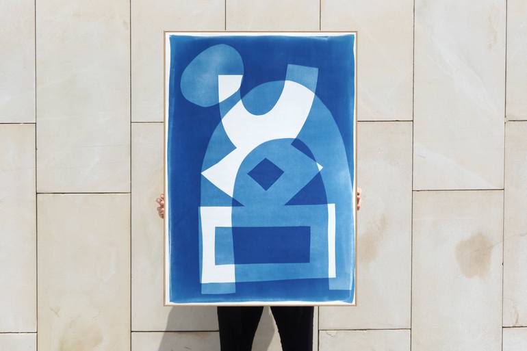 Original Abstract Architecture Printmaking by Kind Of Cyan