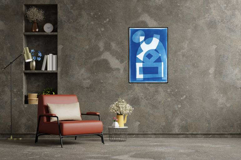 Original Abstract Architecture Printmaking by Kind Of Cyan