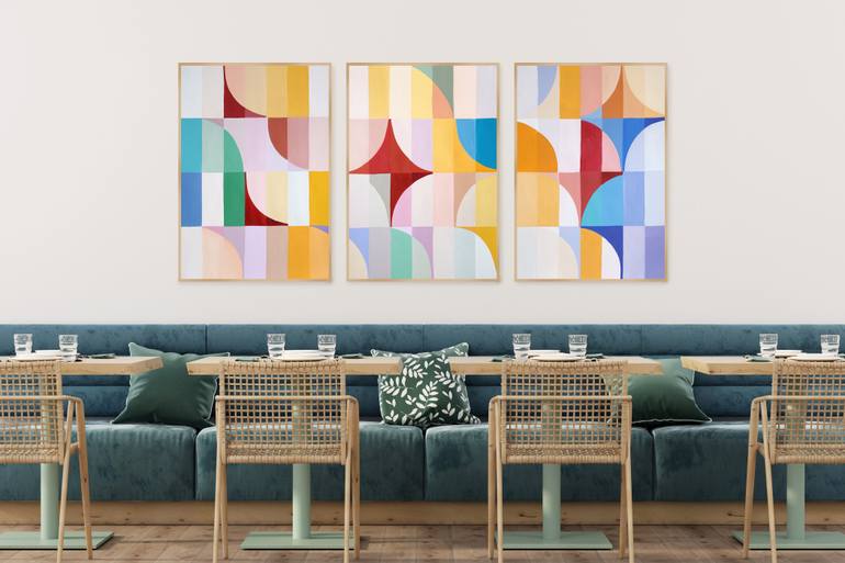 Original Abstract Patterns Painting by Kind Of Cyan