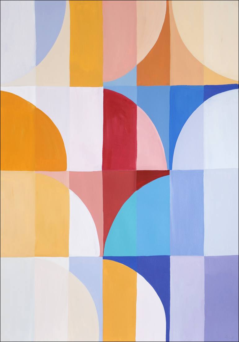 Original Abstract Patterns Painting by Kind Of Cyan