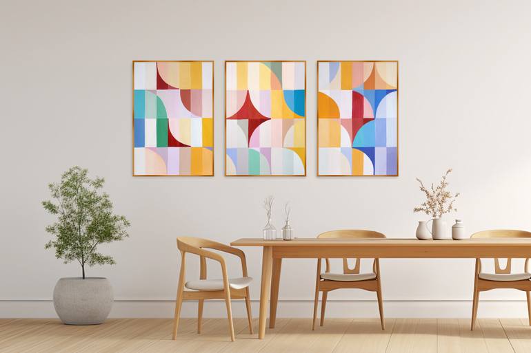 Original Abstract Patterns Painting by Kind Of Cyan