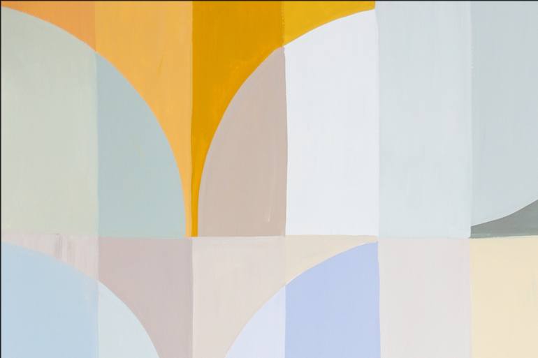 Original Bauhaus Geometric Painting by Kind Of Cyan