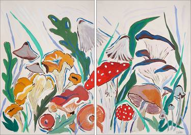 Original Illustration Botanic Paintings by Kind Of Cyan