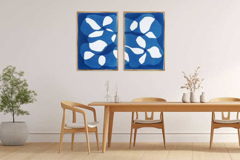 Original Cubism Abstract Printmaking by Kind Of Cyan