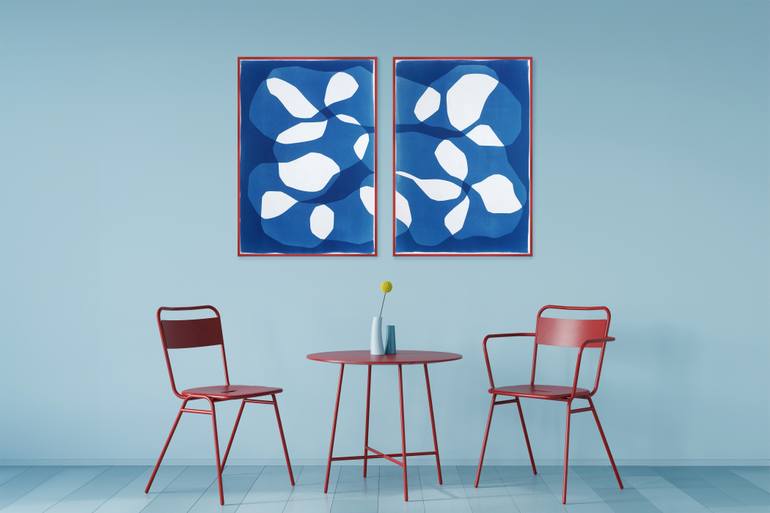 Original Cubism Abstract Printmaking by Kind Of Cyan