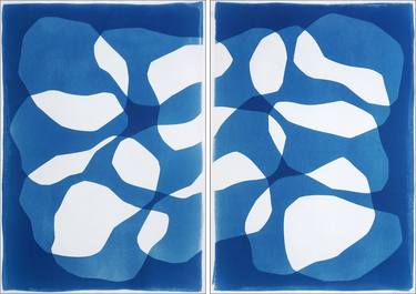 Original Cubism Abstract Printmaking by Kind Of Cyan