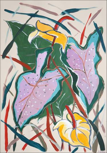 Original Figurative Botanic Painting by Kind Of Cyan