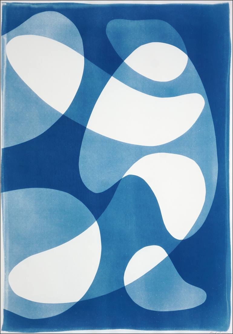 Original Abstract Patterns Printmaking by Kind Of Cyan