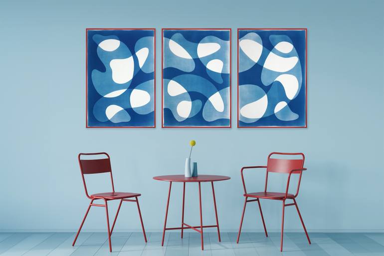 Original Abstract Patterns Printmaking by Kind Of Cyan