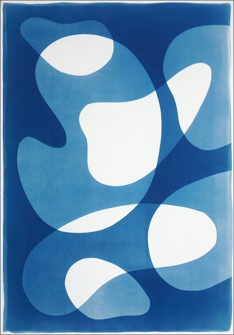 Original Abstract Patterns Printmaking by Kind Of Cyan