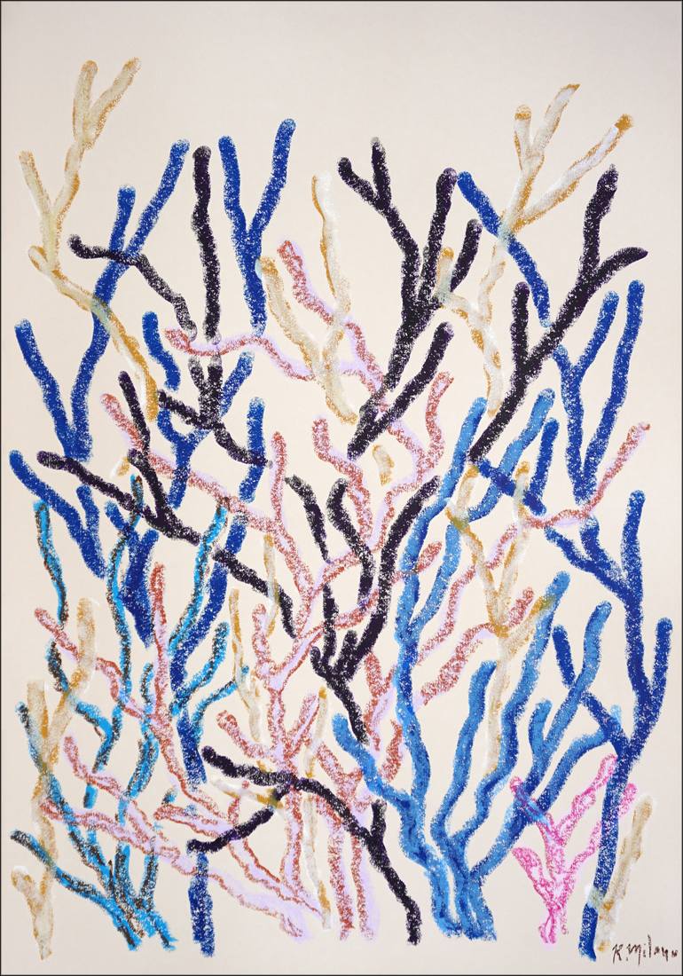 Original Abstract Patterns Painting by Kind Of Cyan