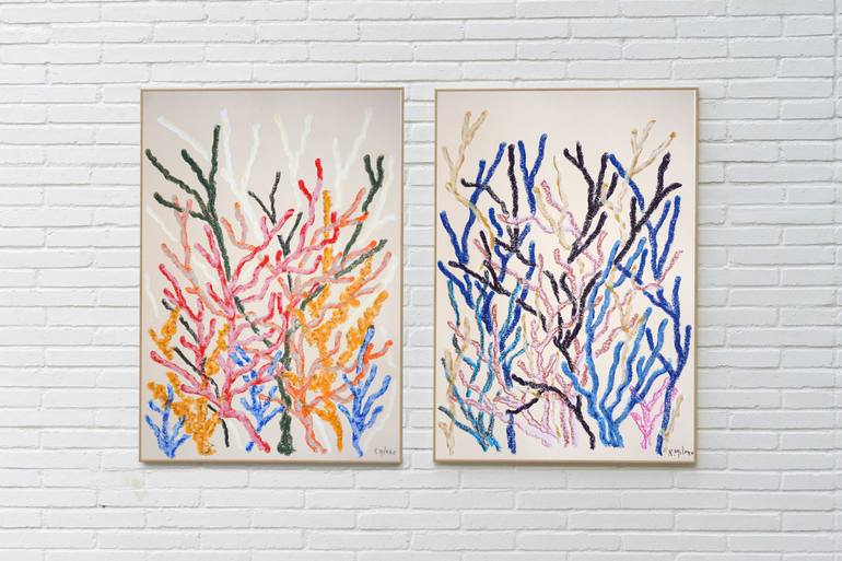 Original Abstract Patterns Painting by Kind Of Cyan