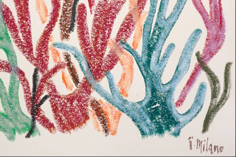 Original Abstract Botanic Painting by Kind Of Cyan