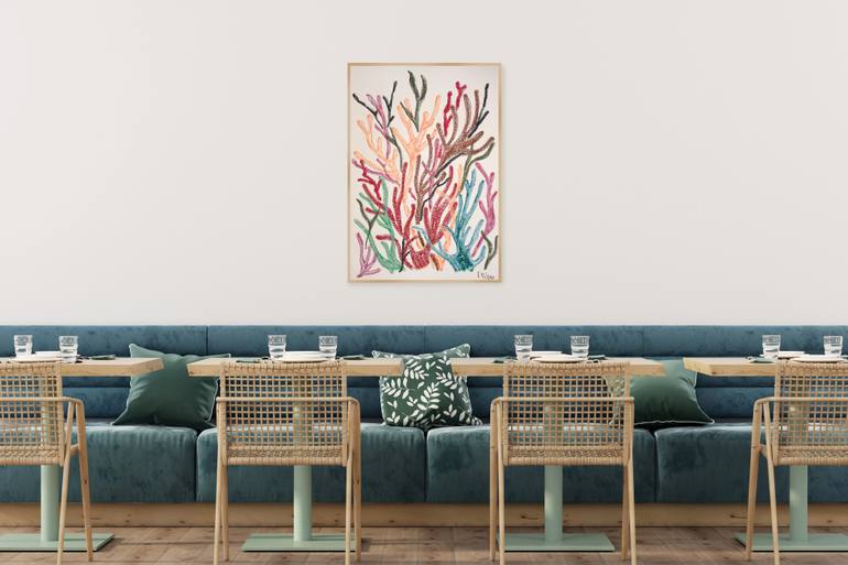 Original Abstract Botanic Painting by Kind Of Cyan