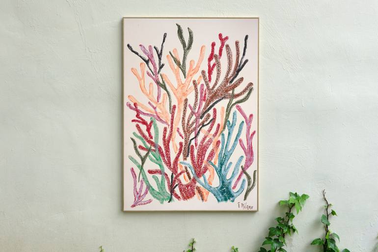 Original Abstract Botanic Painting by Kind Of Cyan