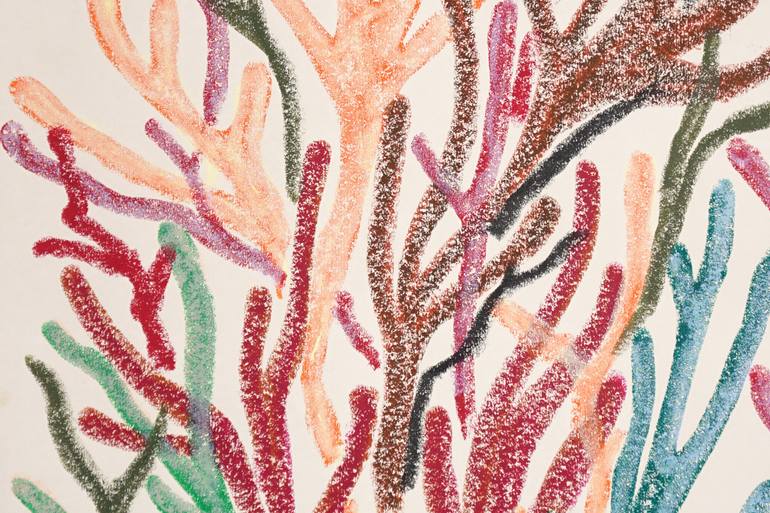 Original Abstract Botanic Painting by Kind Of Cyan