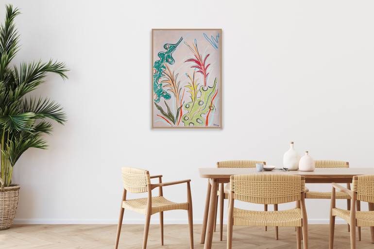 Original Expressionism Botanic Painting by Kind Of Cyan