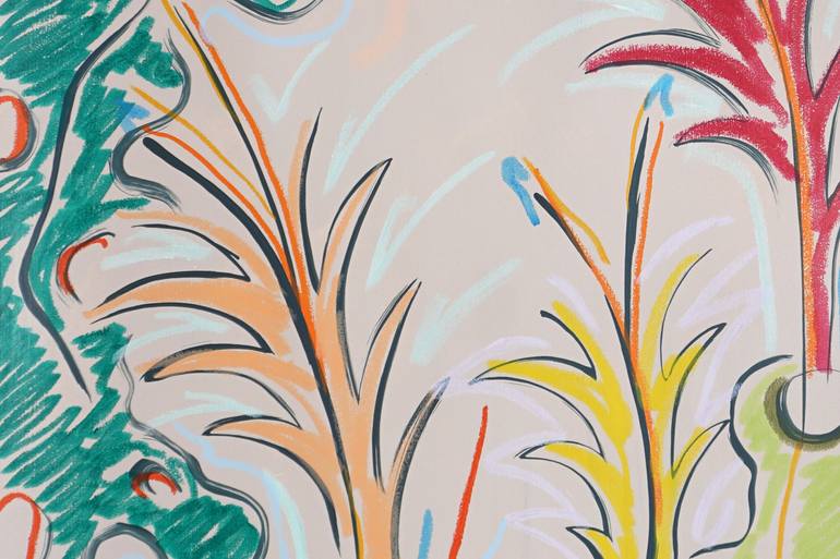 Original Expressionism Botanic Painting by Kind Of Cyan