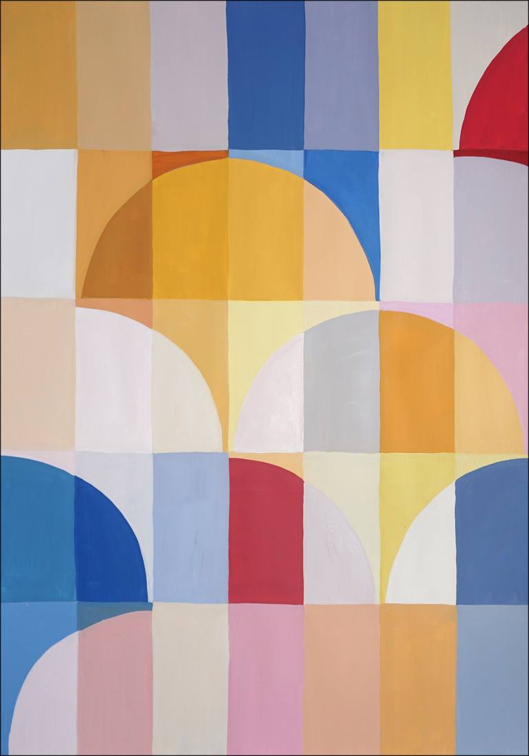 Original Abstract Patterns Painting by Kind Of Cyan