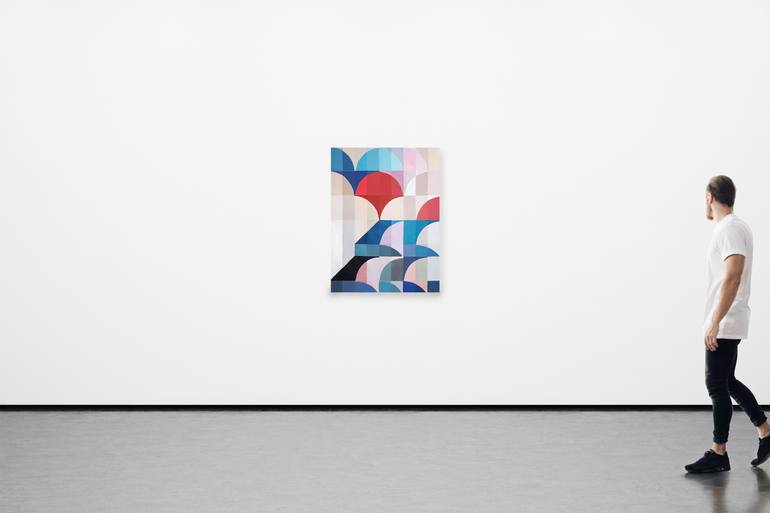 Original Abstract Architecture Painting by Kind Of Cyan