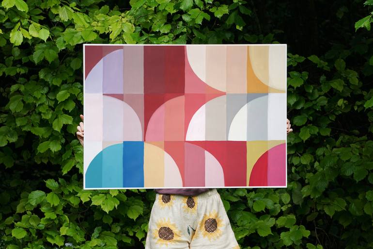 Original Cubism Geometric Painting by Kind Of Cyan
