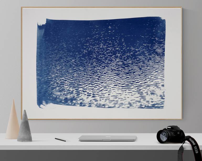 Original Abstract Landscape Printmaking by Kind Of Cyan