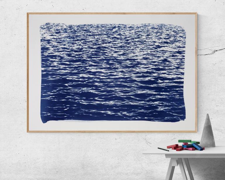 Original Abstract Seascape Printmaking by Kind Of Cyan